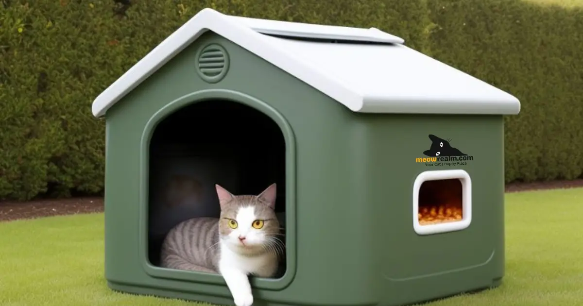 heated cat house for outside