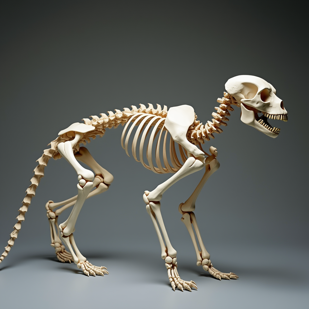 cat skeleton